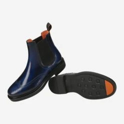 Santoni Art. 17855 U33 - Blue 9 Santoni Art. 17855 U33 - Blue -Paul Green Shop sohle 1628010017
